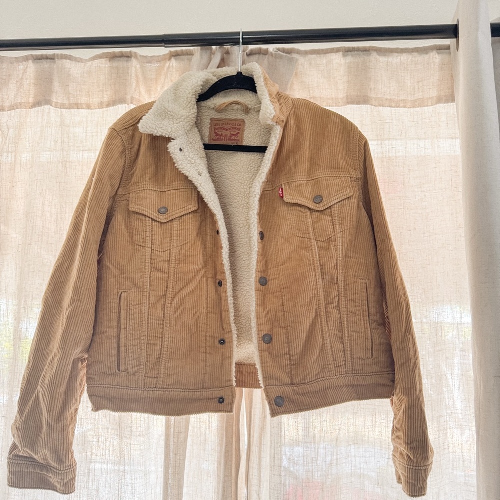 Levi's Cream Sherpa Jacket